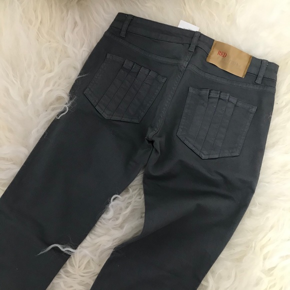 RED VALENTINO Low-Rise Straight-Leg Jeans - Picture 4 of 7